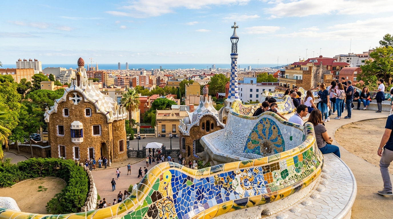Barcelona z lotu ptaka – 7 punktów widokowych, z których zobaczysz całe miasto 6 Park Guell