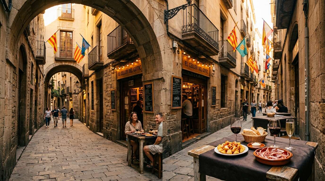 Barcelona na weekend — intensywny plan 48h dla zabieganych 3 Wąskie uliczki Dzielnicy Gotyckiej w Barcelonie
