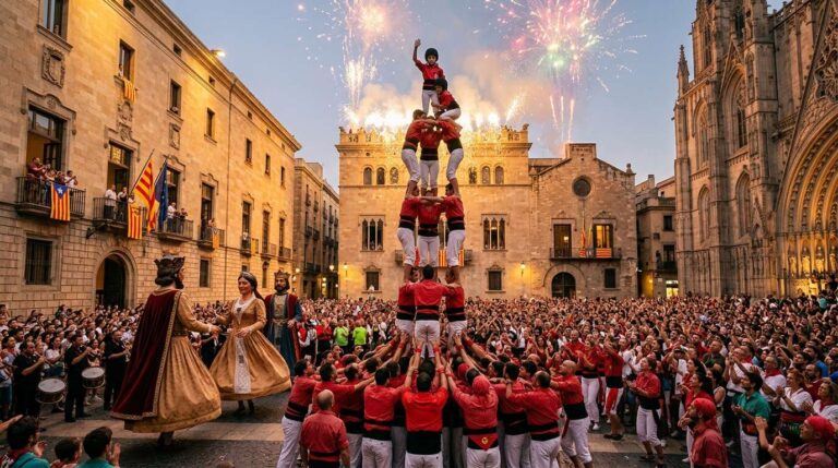 Festiwale i fiesty Katalonii — od La Mercè po Castells (kalendarz na 2026)
