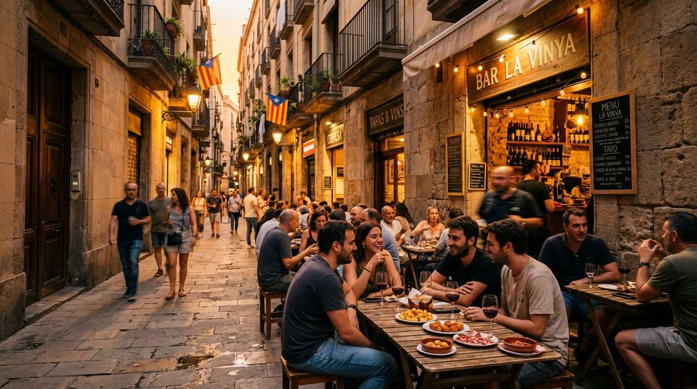 TOP 5 najlepszych tapas barów w Barcelonie — od kultowych po lokalne perełki 4 Uliczka w Barcelonie