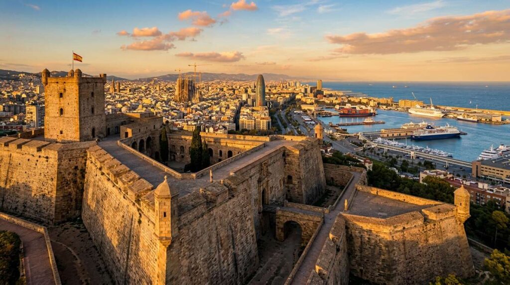 Castell de Montjuïc za darmo — sekretne tarasy widokowe, godziny otwarcia i jak uniknąć tłumów 1 montjuic 0 q60