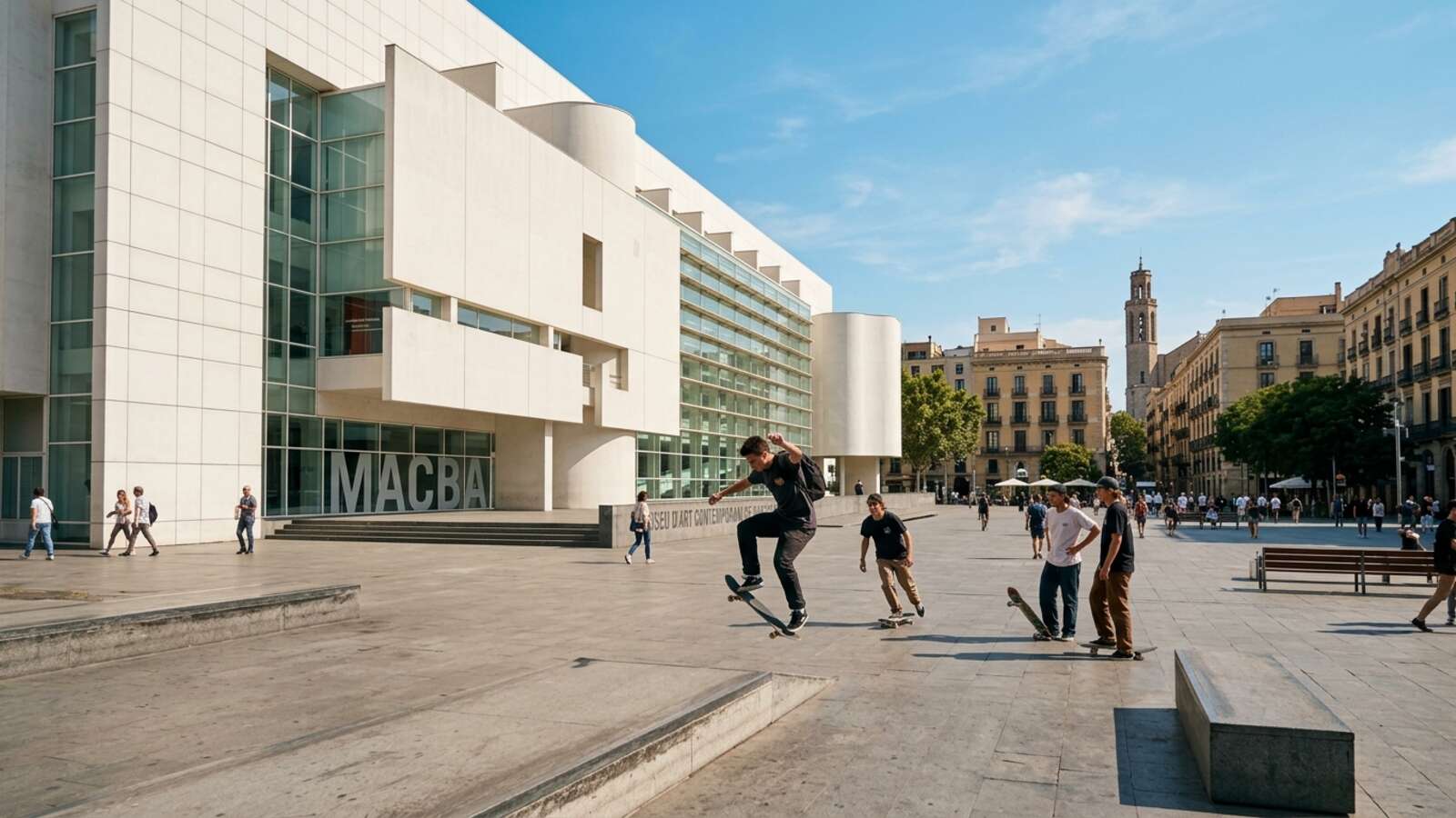 Darmowe muzea w Barcelonie — dni otwarte i godziny bezpłatnego wstępu (przewodnik) 7 MACBA — muzeum sztuki współczesnej w Barcelonie