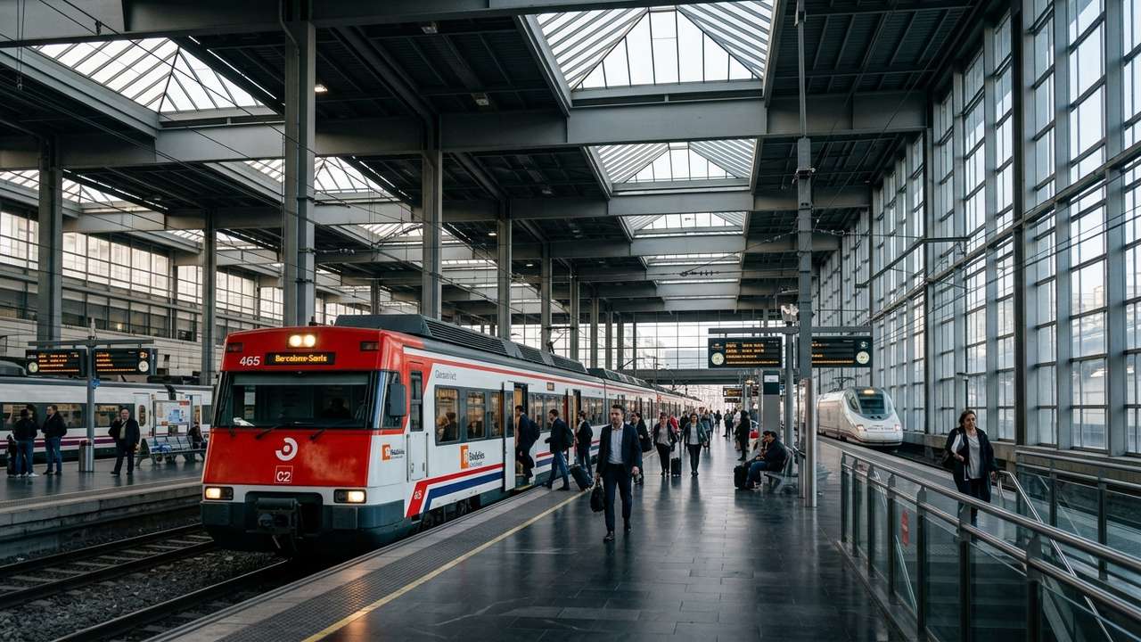 Pociąg Rodalies R2 Nord ze stacji Barcelona-Sants