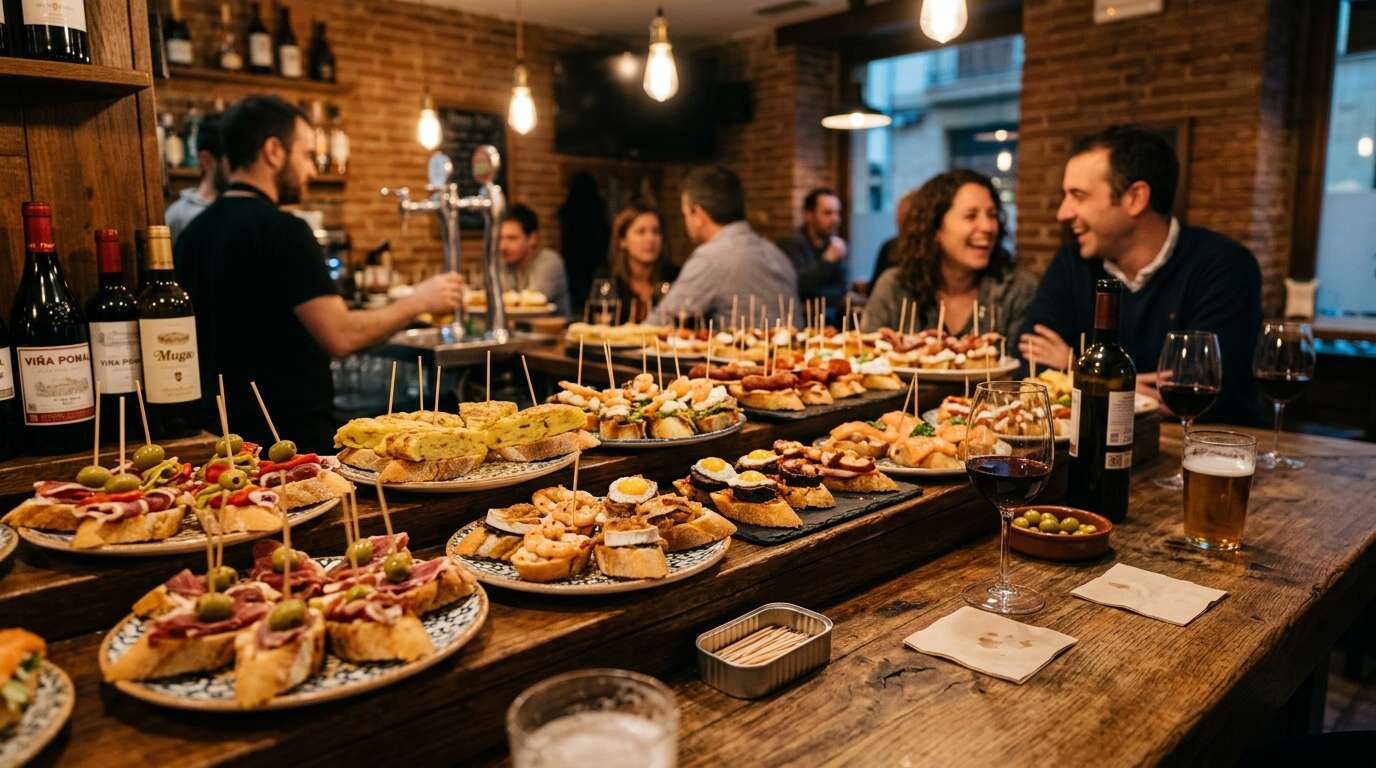 Pintxos na Carrer de Blai w Barcelonie
