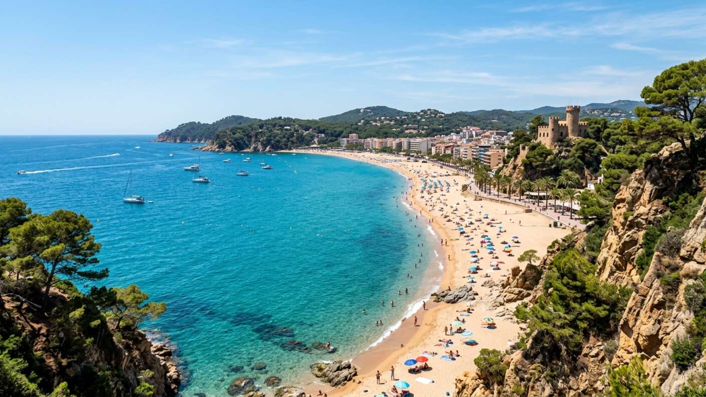 Z Lloret de Mar do Barcelony na jeden dzień — autobus, bilety i co zdążysz zobaczyć 3 Plaza Costa Brava pod Lloret de Mar