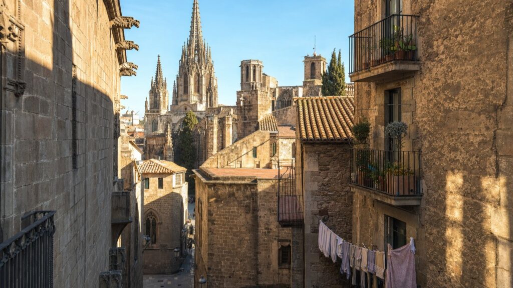 Z Cambrils do Barcelony na jeden dzień — dojazd, bilety i plan zwiedzania 5 Barcelona — widok na centrum miasta