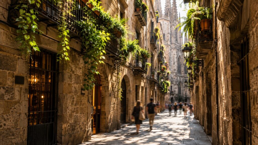 Barcelona — widok na centrum miasta