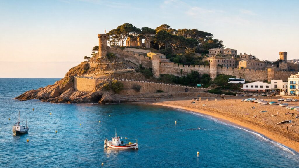 Stacja i wybrzeże — Tossa de Mar