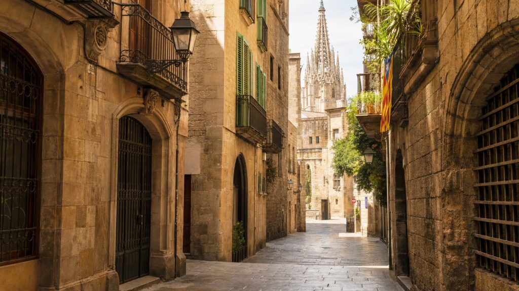 Barcelona — widok na centrum miasta